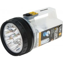 Фонарь 17+4 Leds черный 4*АA, TL10 12945