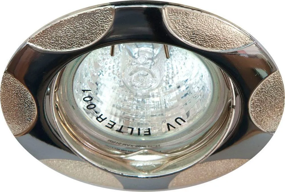 Светильник встраиваемый FERON 156T-MR16 потолочный MR16 G5.3 хром-серебро 17768