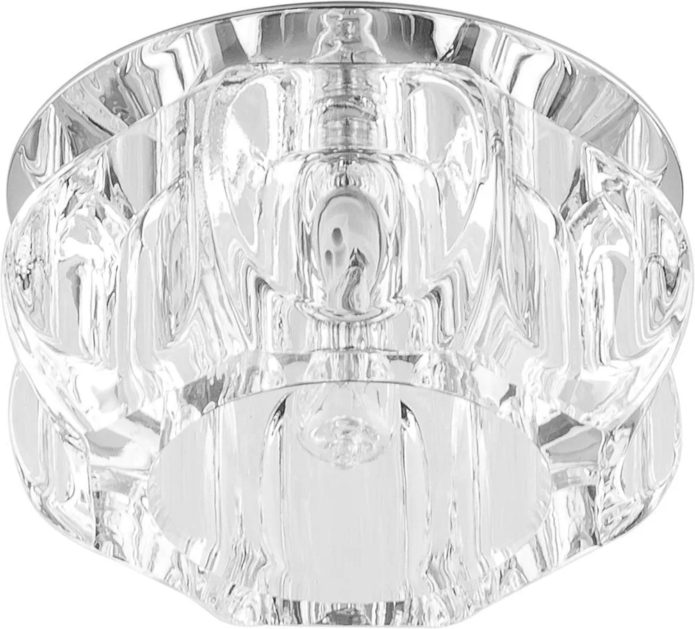 Светильник встраиваемый FERON JD159 потолочный JCD9 G9 прозрачный, хром 18904