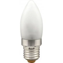 Лампа светодиодная, 6LED(3.5W) 230V E27 2700K матовая хром, LB-70 25299