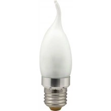 Лампа светодиодная, 6LED(3.5W) 230V E27 6400K матовая хром, LB-71 25313