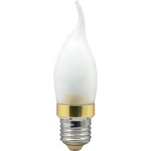 Лампа светодиодная, 6LED(3.5W) 230V E27 2700K матовая золото, LB-71 25317