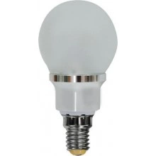 Лампа светодиодная, 6LED(3.5W) 230V E14 6400K матовая, LB-40 25325