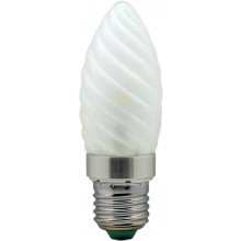 Лампа светодиодная, 6LED(3.5W) 230V E27 6400K матовая хром, LB-77 25343