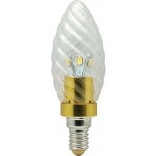 Лампа светодиодная, (3.5W) 230V E14 6400K золото, LB-77 25346