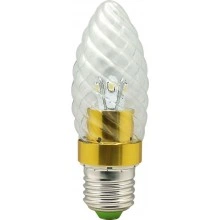 Лампа светодиодная, 6LED(3.5W) 230V E27 4000K золото, LB-77 25348