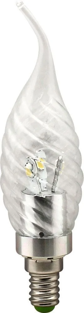Лампа светодиодная, 6LED(3.5W) 230V E14 2700K хром, LB-78 25358