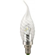 Лампа светодиодная, (3.5W) 230V E14 4000K хром, LB-78 25359