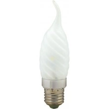 Лампа светодиодная, 6LED(3.5W) 230V E14 4000K матовая хром, LB-78 25365