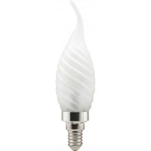 Лампа светодиодная, 6LED(3.5W) 230V E14 6400K матовая хром, LB-78 25366