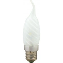 Лампа светодиодная, 6LED(3.5W) 230V E27 4000K матовая хром, LB-78 25368