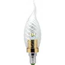 Лампа светодиодная, 6LED(3.5W) 230V E14 2700K золото, LB-78 25370