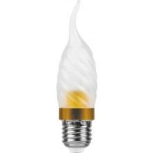 Лампа светодиодная, 6LED(3.5W) 230V E27 6400K золото, LB-78 25375
