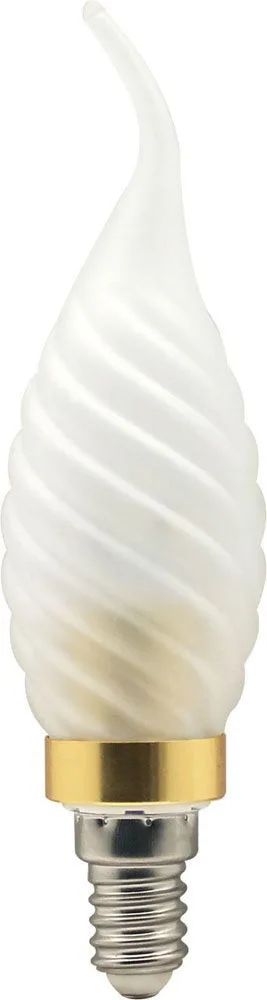 Лампа светодиодная, 6LED(3.5W) 230V E14 4000K матовая золото, LB-78 25377