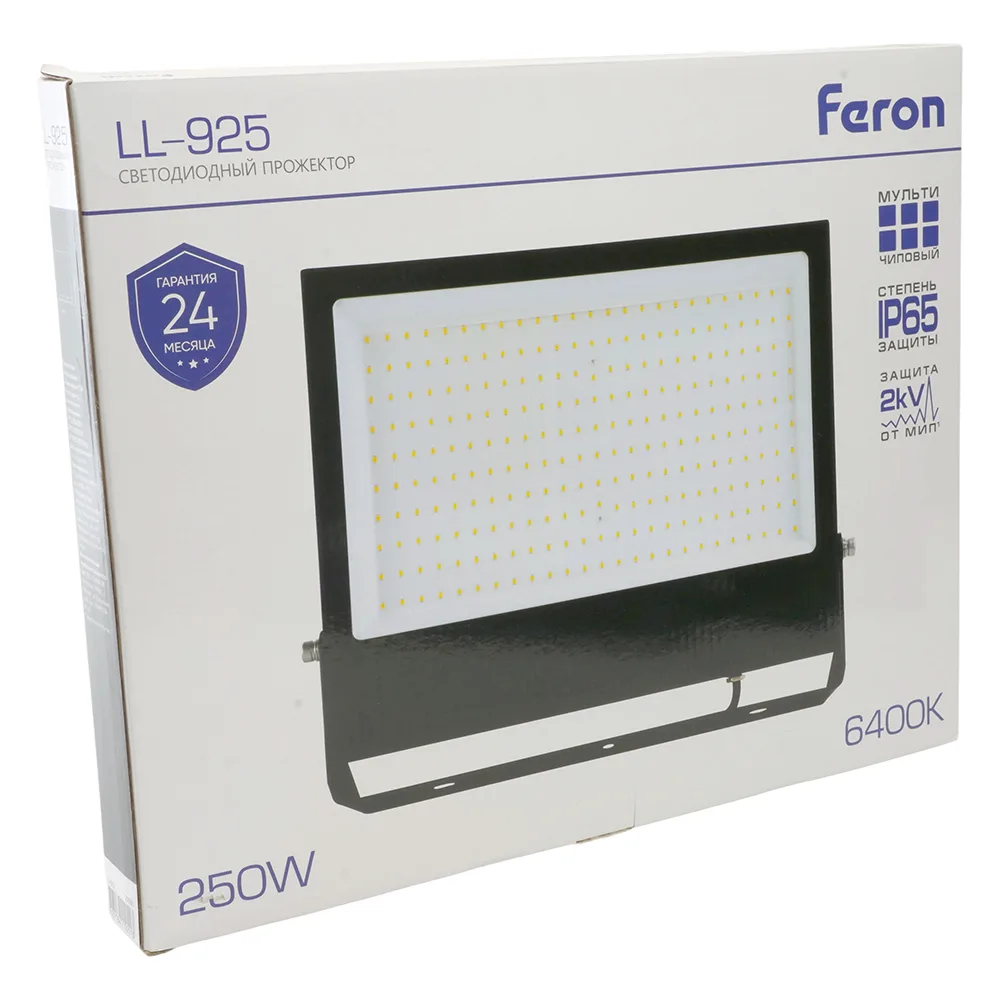 FERON Светодиодный прожектор LL-925 IP65 250W 6400K 29500 FERON Светодиодный прожектор LL-925 IP65 250W 6400K 29500