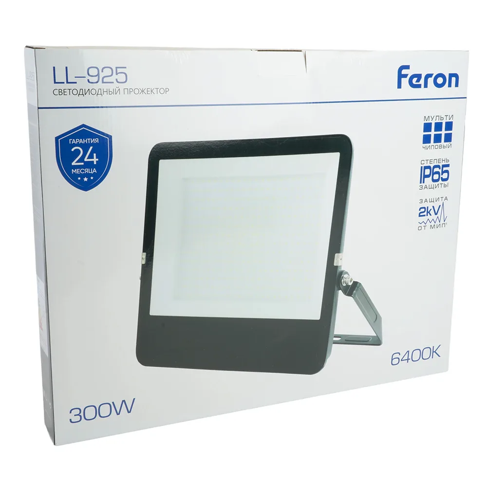 FERON Светодиодный прожектор LL-926 IP65 300W 6400K 29501 FERON Светодиодный прожектор LL-926 IP65 300W 6400K 29501