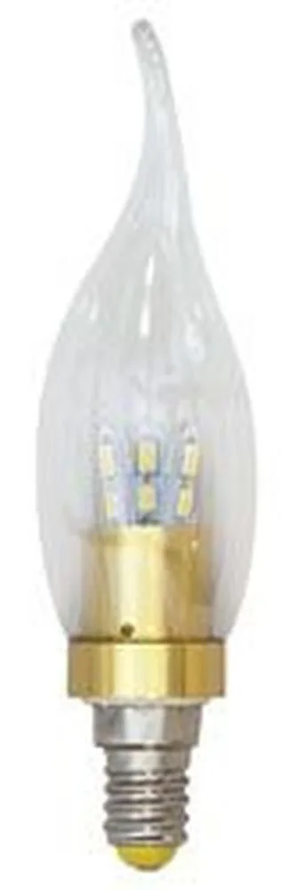 Лампа светодиодная, 12LED(4,5W) 230V E14 2700K, LB-71 25469