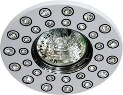 FERON Светильник потолочный MR16 MAX50W 12V G5.3, прозрачный, белый, DL102R 28486 FERON Светильник потолочный MR16 MAX50W 12V G5.3, прозрачный, белый, DL102R 28486