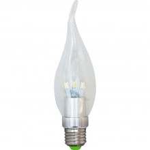 Лампа светодиодная, 6LED(3.5W) 230V E27 4000K хром, LB-71 25279