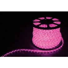 Дюралайт (световая нить) со светодиодами, 2W 100м 230V 36LED/м 13мм, розовый, LED-R2W артикул 26335