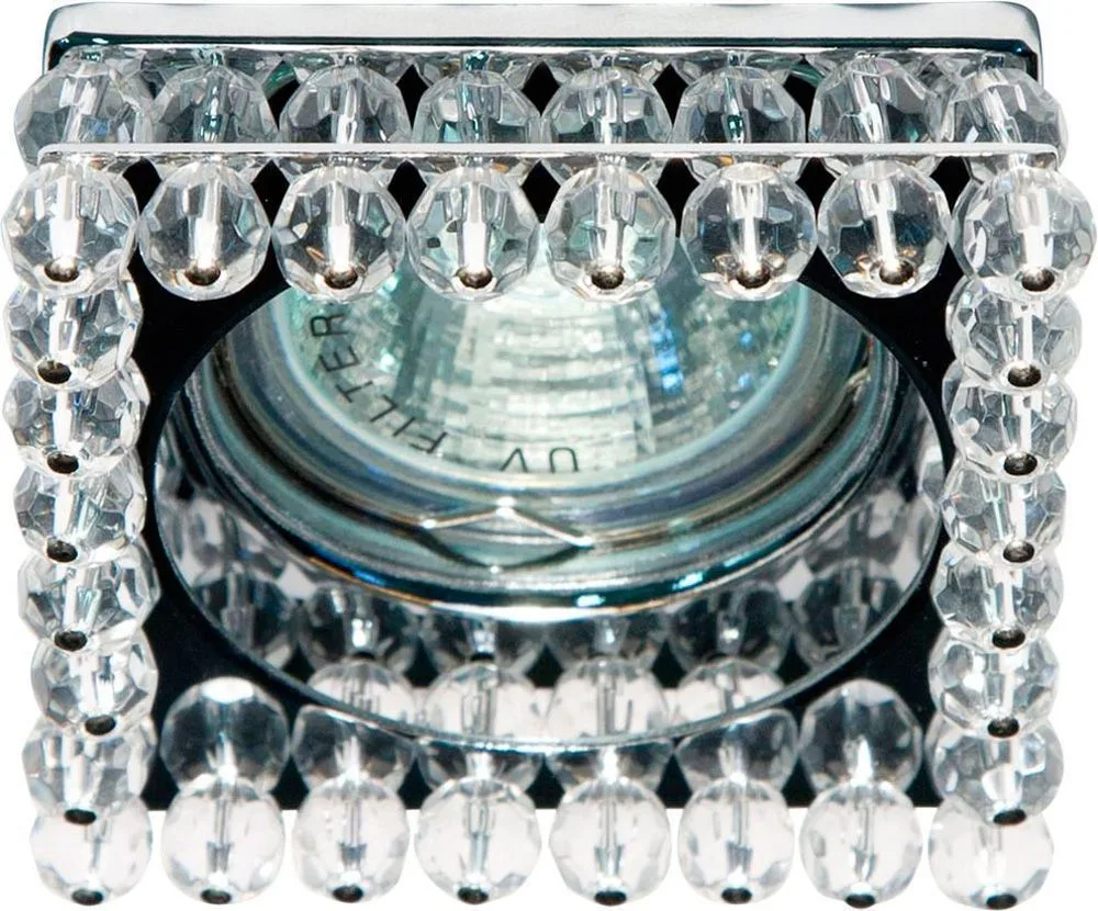 FERON Светильник встраиваемый CD2131 потолочный MR16 G5.3 прозрачный, хром 18766 FERON Светильник встраиваемый CD2131 потолочный MR16 G5.3 прозрачный, хром 18766