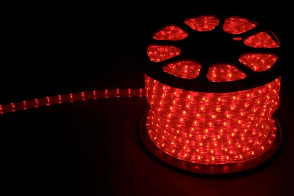 FERON Дюралайт (световая нить) со светодиодами, 3W 50м 230V 72LED/м 11х17мм, красный-желтый, LED-F3W артикул 26212 FERON Дюралайт (световая нить) со светодиодами, 3W 50м 230V 72LED/м 11х17мм, красный-желтый, LED-F3W артикул 26212