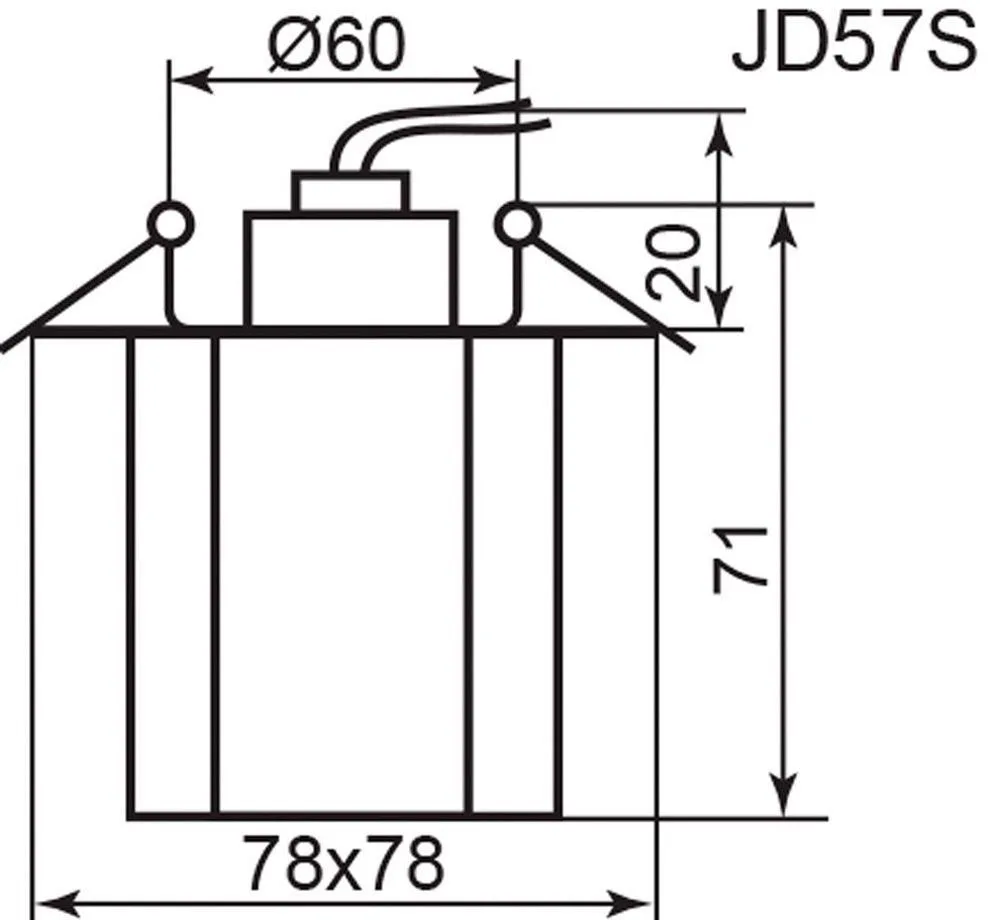 FERON Светильник встраиваемый JD57S потолочный JC G4 прозрачный 17265 FERON Светильник встраиваемый JD57S потолочный JC G4 прозрачный 17265