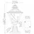 Светильник садово-парковый FERON PL634 на постамент 60W 230V E27, черное золото 11644 Светильник садово-парковый FERON PL634 на постамент 60W 230V E27, черное золото 11644