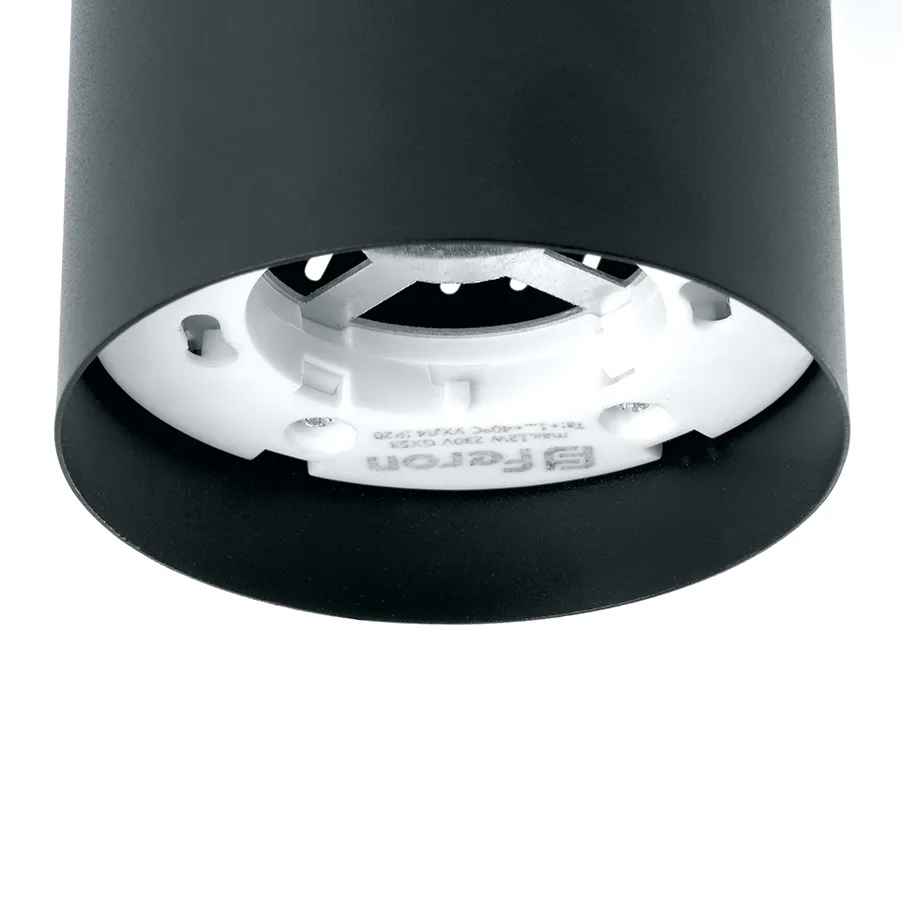 FERON Светильник потолочный HL351 12W, 230V, GX53 и подсветка 1W, 4000K, черный 41456 FERON Светильник потолочный HL351 12W, 230V, GX53 и подсветка 1W, 4000K, черный 41456