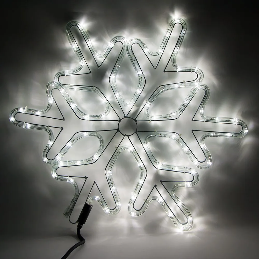 FERON Световая фигура 230V, дюралайт 14 м 24 LED/м (белый), шнур 1,6м IP44, 54*54 см, LT066 артикул 26955 FERON Световая фигура 230V, дюралайт 14 м 24 LED/м (белый), шнур 1,6м IP44, 54*54 см, LT066 артикул 26955