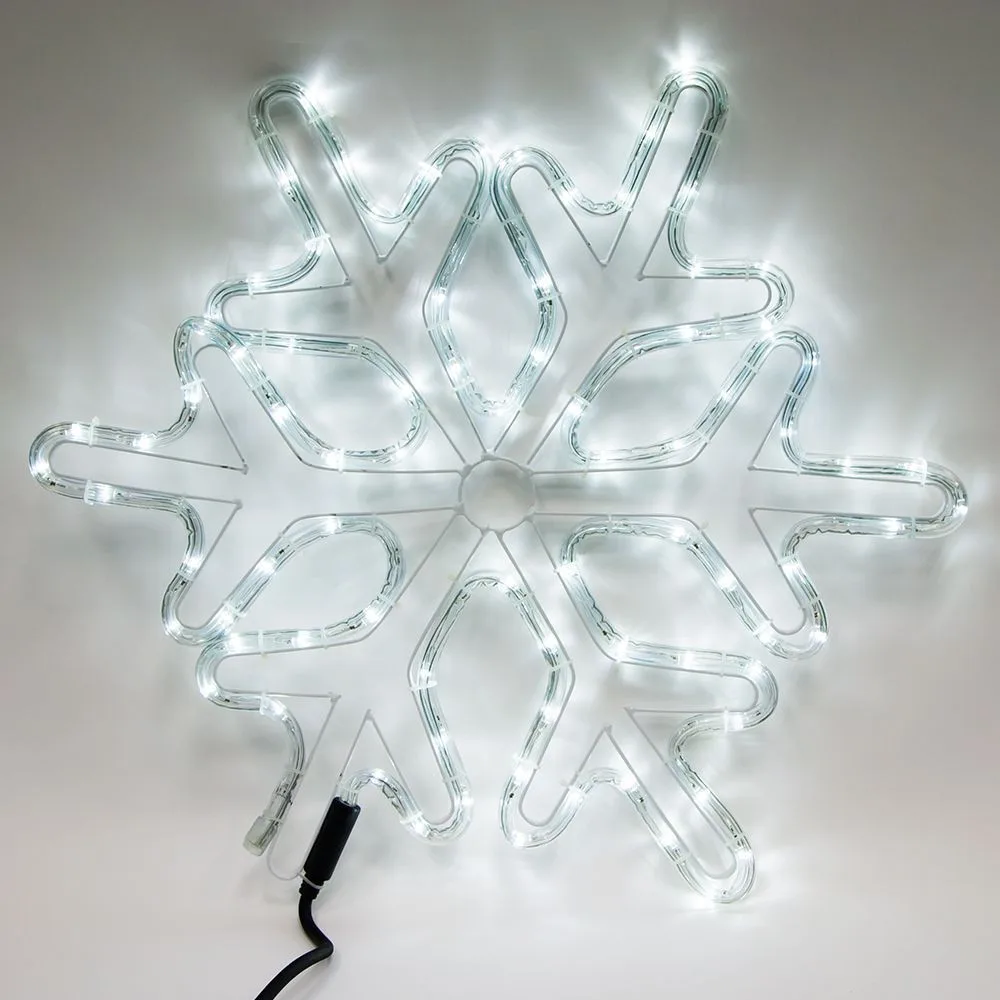 FERON Световая фигура 230V, дюралайт 14 м 24 LED/м (белый), шнур 1,6м IP44, 54*54 см, LT066 артикул 26955 FERON Световая фигура 230V, дюралайт 14 м 24 LED/м (белый), шнур 1,6м IP44, 54*54 см, LT066 артикул 26955
