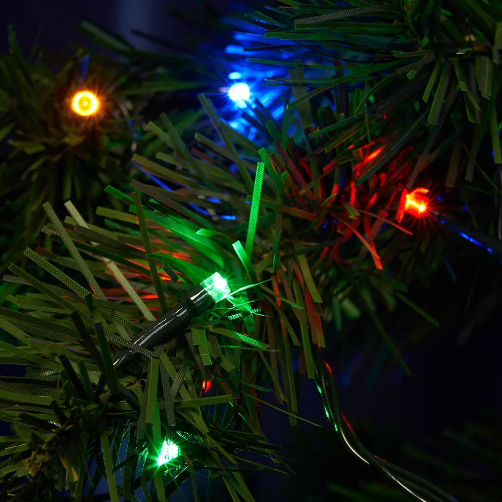FERON CL43 Гирлянда линейная, 200 LED мультиколор, статичная, 20 м +1.5м, черный шнур FERON CL43 Гирлянда линейная, 200 LED мультиколор, статичная, 20 м +1.5м, черный шнур