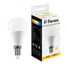 Лампа светодиодная FERON LB-950 Шарик E14 13W 175-265V 2700K 38101