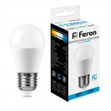Лампа светодиодная FERON LB-950 Шарик E27 13W 175-265V 6400K 38106