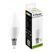 Лампа светодиодная FERON LB-970 Свеча E14 13W 175-265V 4000K 38108