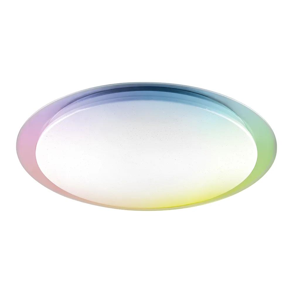 FERON Светодиодный управляемый светильник накладной AL5700 STARLIGHT тарелка 70W RGB + CCT 3000К-6500K управляемый 41426 FERON Светодиодный управляемый светильник накладной AL5700 STARLIGHT тарелка 70W RGB + CCT 3000К-6500K управляемый 41426