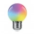 Лампа светодиодная FERON LB-371 Шар матовый E27 3W 230V RGB плавная сменая цвета 38115 Лампа светодиодная FERON LB-371 Шар матовый E27 3W 230V RGB плавная сменая цвета 38115