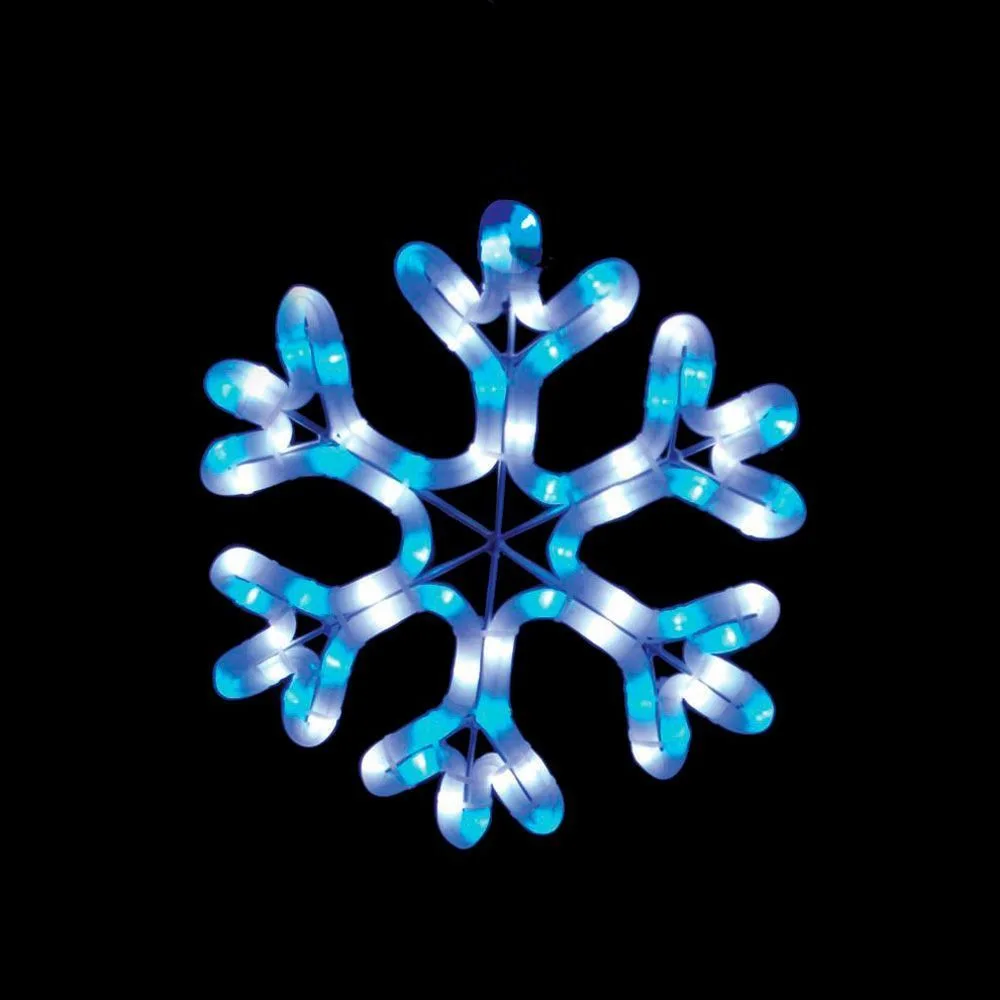 Световая фигура 230V 2м LED белый+синий, 24 LED/1м,  4.8W, 20mA, IP 44,  шнур 1м х1мм, LT001 артикул 26805