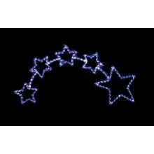 Световая фигура 230V 14м LED белый+синий, 24 LED/1м, 28.8W, 20mA, с контроллером, IP 44, шнур 1,5м х1мм, LT010 артикул 26708