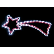 Световая фигура 230V 4м LED белый+красный, 24 LED/1м, 9.6W, 20mA, с контроллером, IP 44, шнур 1,5м х1мм, LT009 артикул 26806