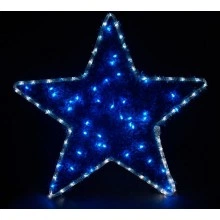 Световая фигура 230V4м LED белый+синий, 24 LED/1м, 4.8W, 20mA, IP 44, шнур 1,5м х 1мм, LT015 артикул 26713