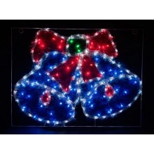 Световая фигура 230V 5м LED белый+синий+зеленый+красный, 24 LED/1м, 9.6W, 20mA, IP 44, шнур 1,5м х1мм, LT016 артикул 26714
