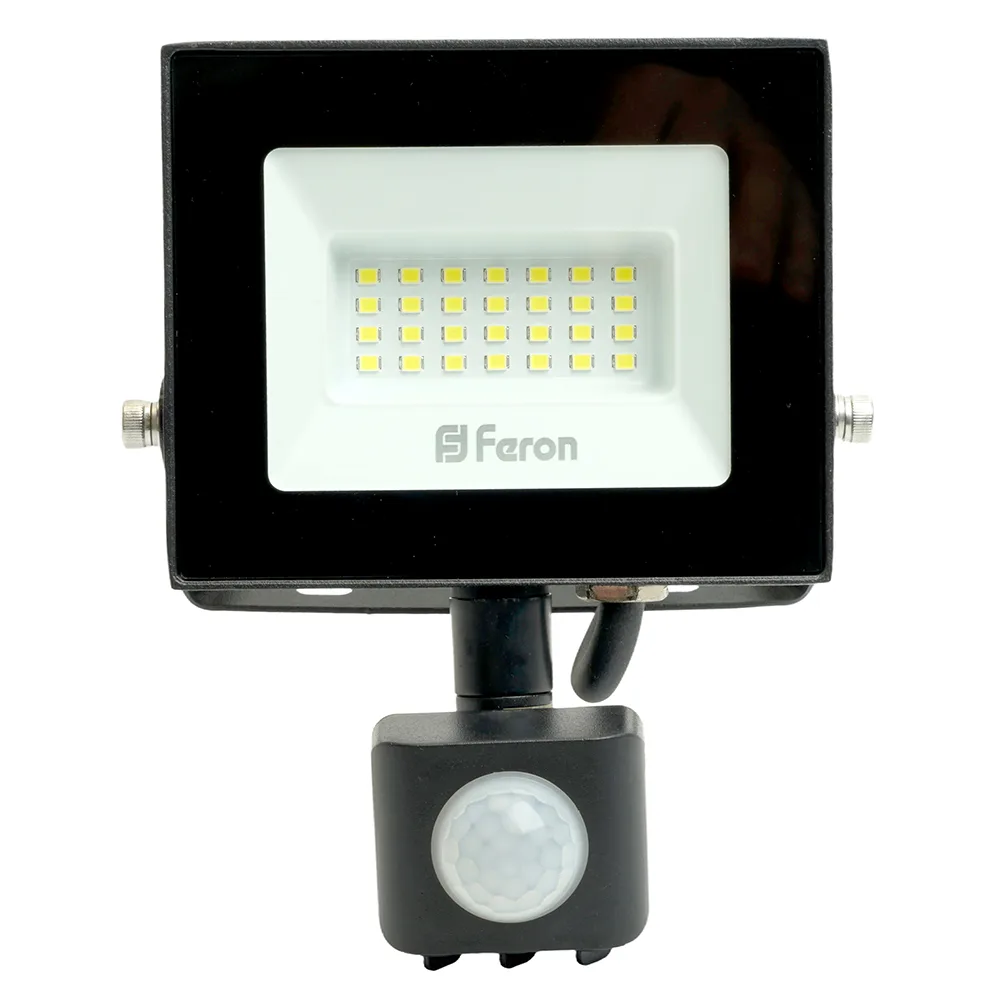FERON Светодиодный прожектор с датчиком LL-906 IP44 20W 6400K 29556 FERON Светодиодный прожектор с датчиком LL-906 IP44 20W 6400K 29556