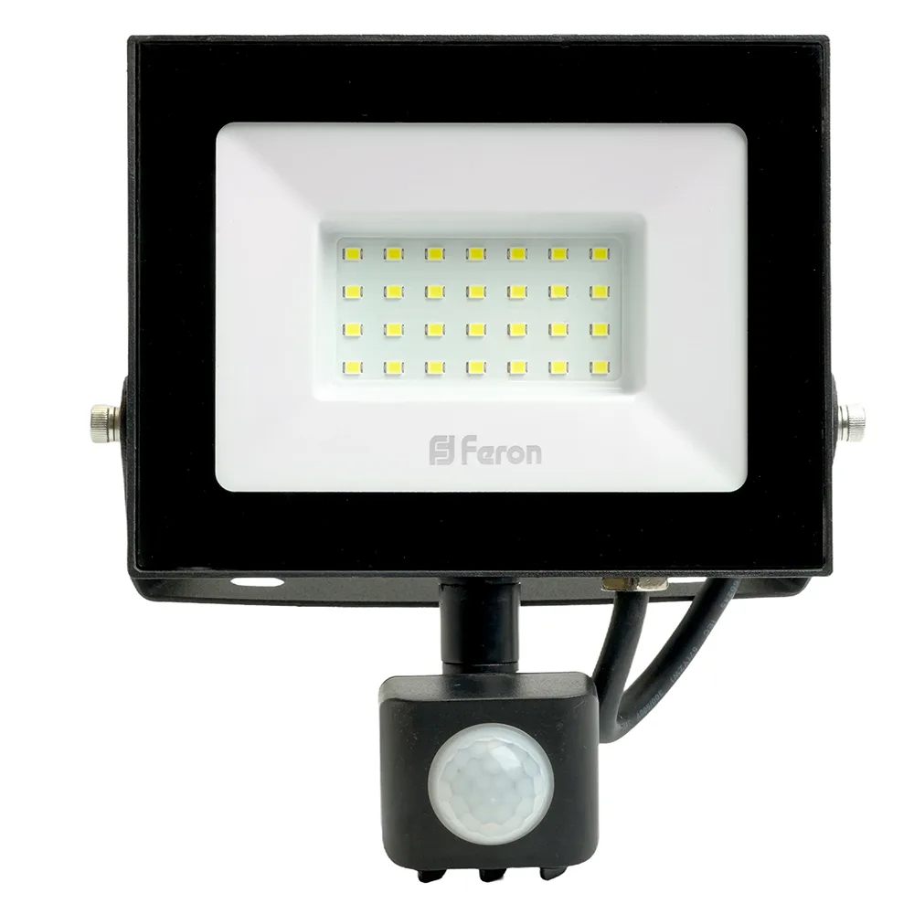 FERON Светодиодный прожектор с датчиком LL-907 IP44 30W 6400K 29557 FERON Светодиодный прожектор с датчиком LL-907 IP44 30W 6400K 29557