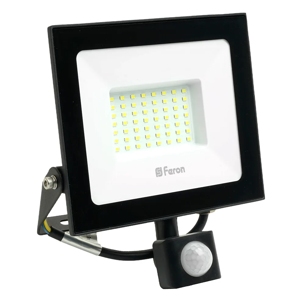FERON Светодиодный прожектор с датчиком LL-908 IP44 50W 6400K 29558 FERON Светодиодный прожектор с датчиком LL-908 IP44 50W 6400K 29558