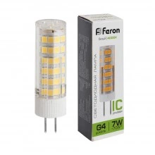 Лампа светодиодная FERON LB-433 G4 7W 175-265V 4000K 25864