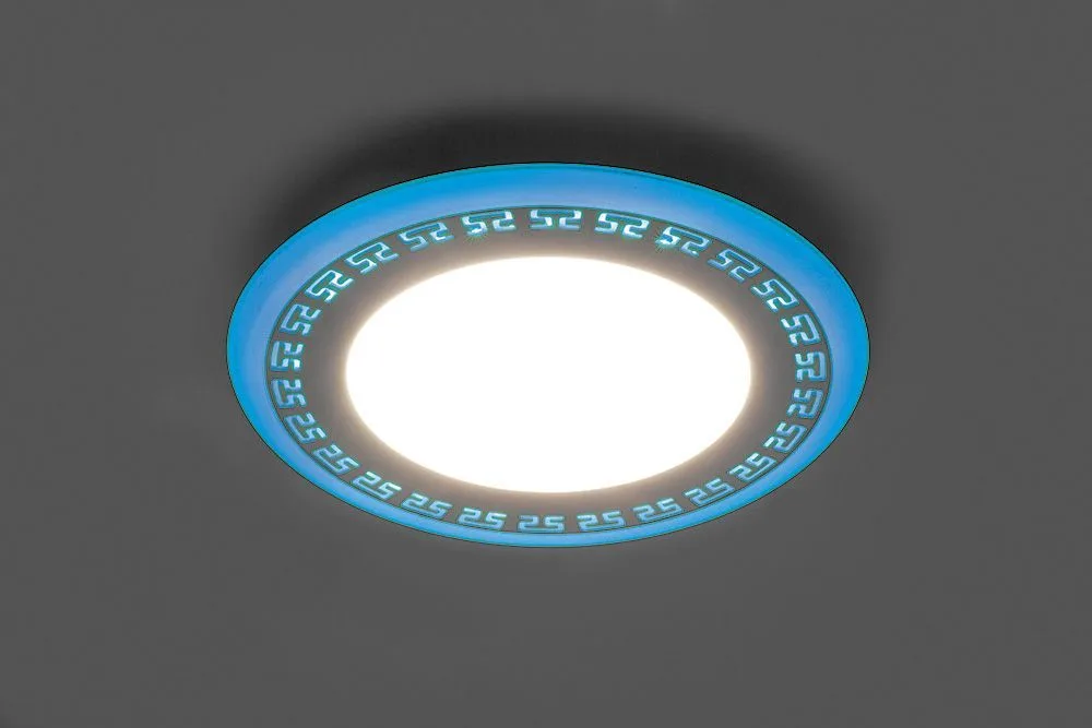 FERON Светодиодный светильник AL2440 встраиваемый 16W 4000K с синей подсветкой, белый FERON Светодиодный светильник AL2440 встраиваемый 16W 4000K с синей подсветкой, белый