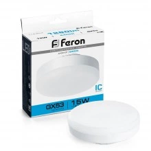 Лампа светодиодная FERON LB-454 GX53 15W 175-265V 6400K 25869