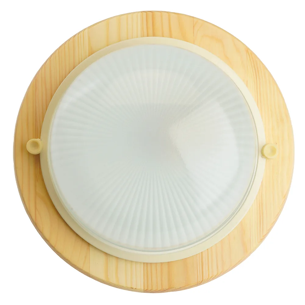FERON Светильник накладной IP54, 220V 60Вт Е27, дерево, клен, круг НБО 03-60-011 FERON Светильник накладной IP54, 220V 60Вт Е27, дерево, клен, круг НБО 03-60-011