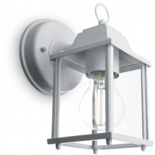 Светильник садово-парковый FERON PL200 на стенувниз  60W E27 230V, белый 11877